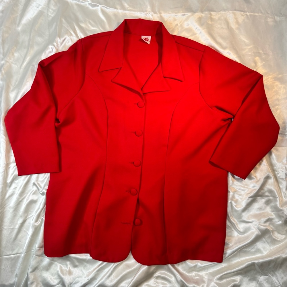 Vintage “No Boundaries” Red Plus Size Blazer
